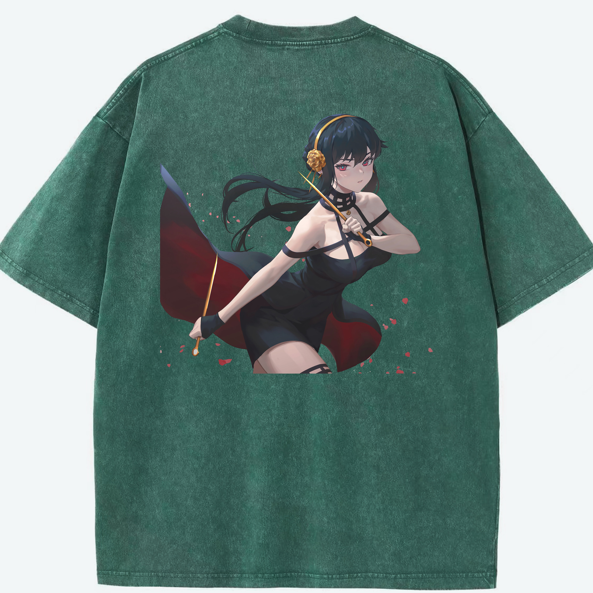 （画像用） SPY×FAMILY间谍家家酒 綿100% ヴィンテージ風 半袖Tシャツ（背面プリント）